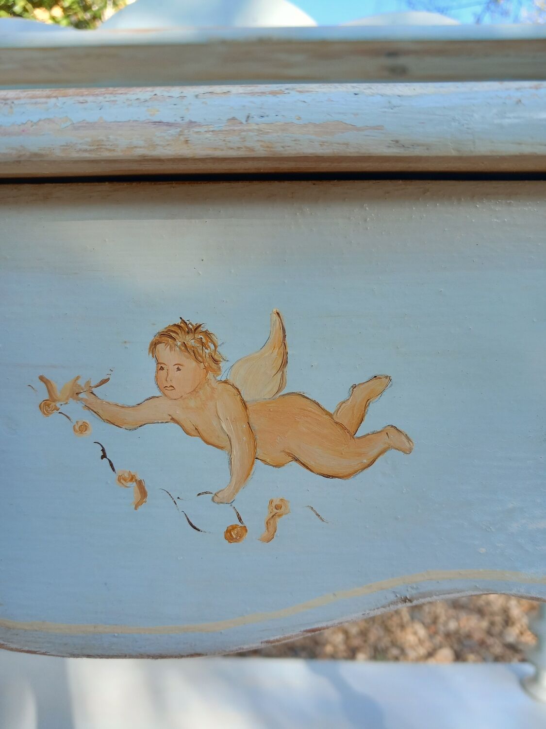 Table de toilette bois