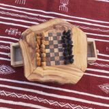 Rustic handmade chessboard 30×33cm