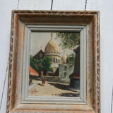Oil on canvas framed by Montmarte
