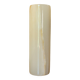 Vintage cylindrical vase in veined honey white onyx, 18 cm