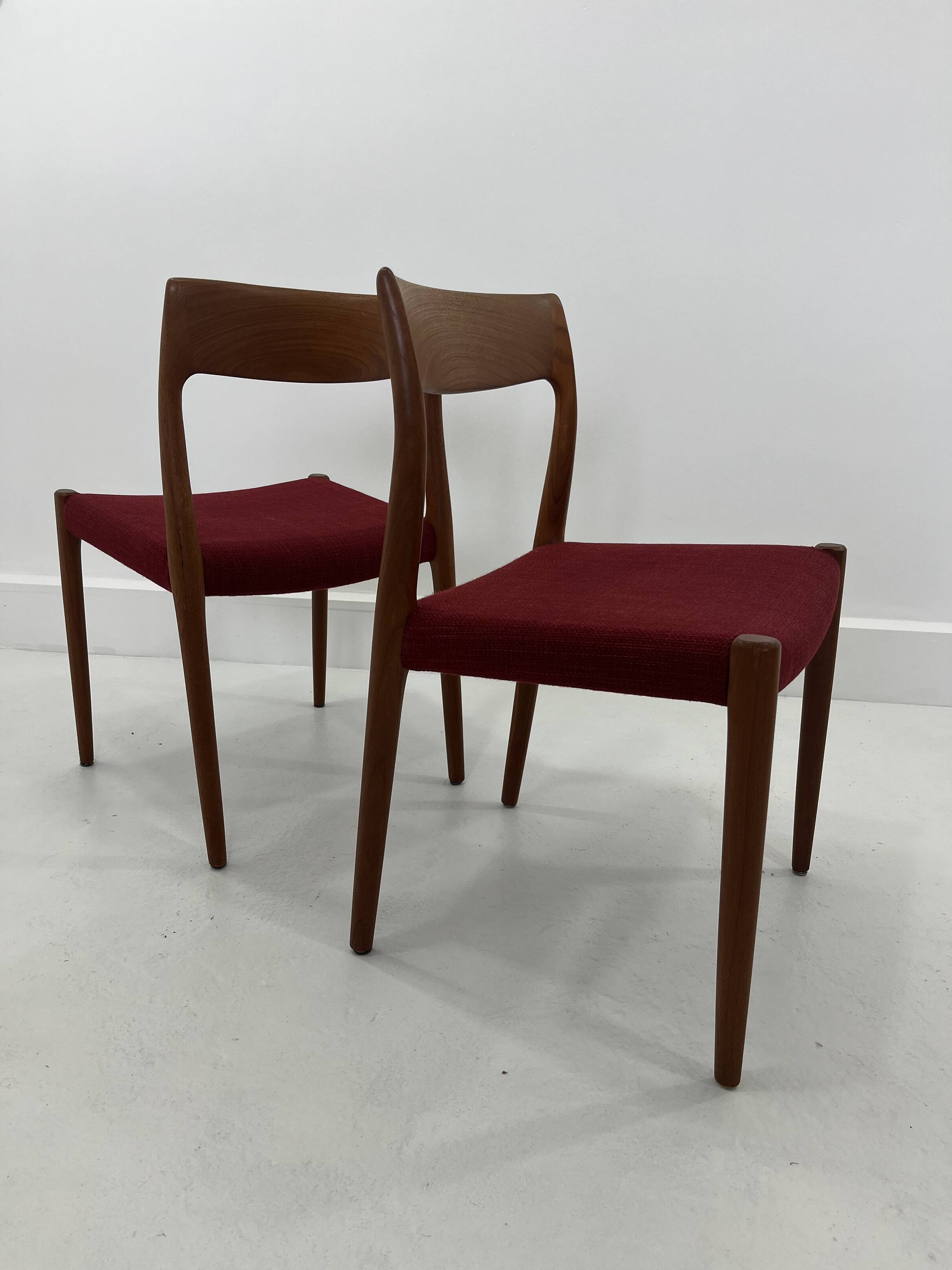 Set of Danish Chairs by Niels Møller for J. L. Møllers, 1960s, Set of 2