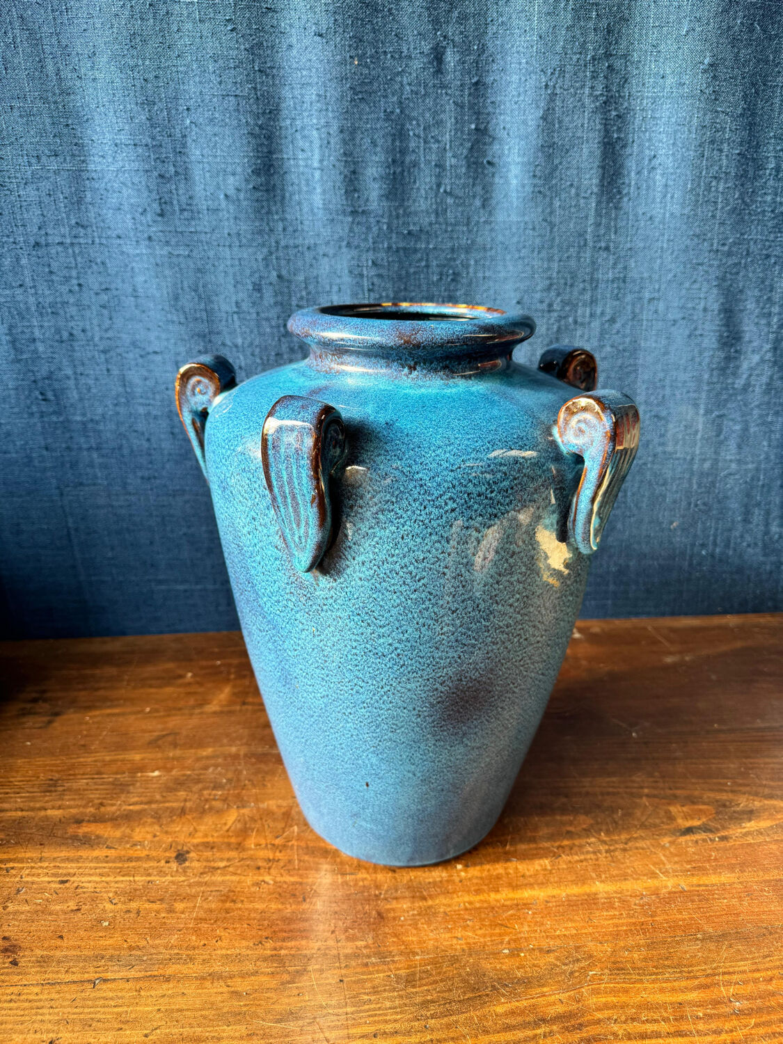 Large antique glazed vase. Art Deco inspired – 1950s/60s