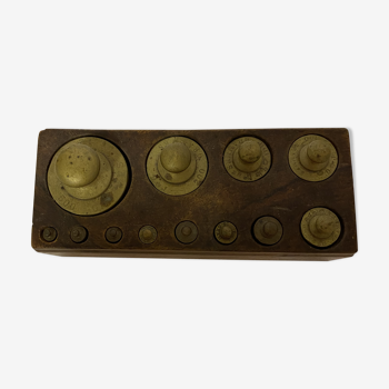 Brass weight box