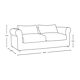 Louis Velvet Eggplant sofa 3-seater Habitat