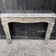 Fireplace louis xv in grey marble of the ardennes late eighteenth century
