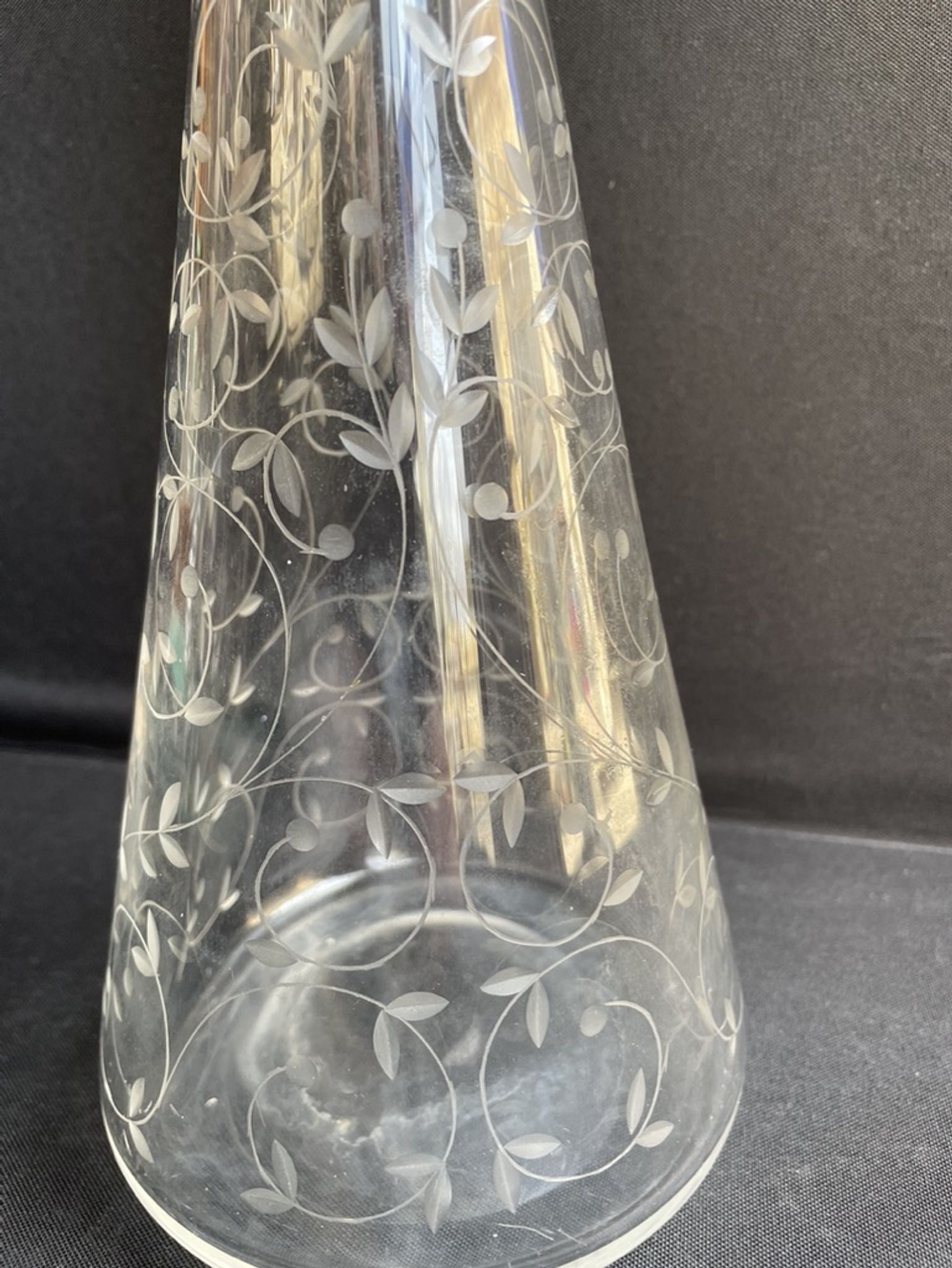 Saint Louis cut crystal stamped decanter