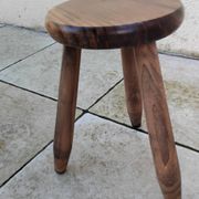 Small vintage stool in the style of Charlotte Perriand.