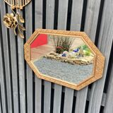Golden art deco mirror