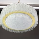 Superb glass tube ceiling light from Murano by Doria, Germany, 1960s.