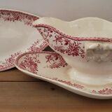 Ravier set, Gien ceramic saucière