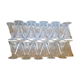 Set of bistro glasses