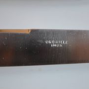 12 art deco table knives silver metal 25 cm monogram AR