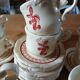 10 tasses et soucoupes "Le grenier de Louise "
