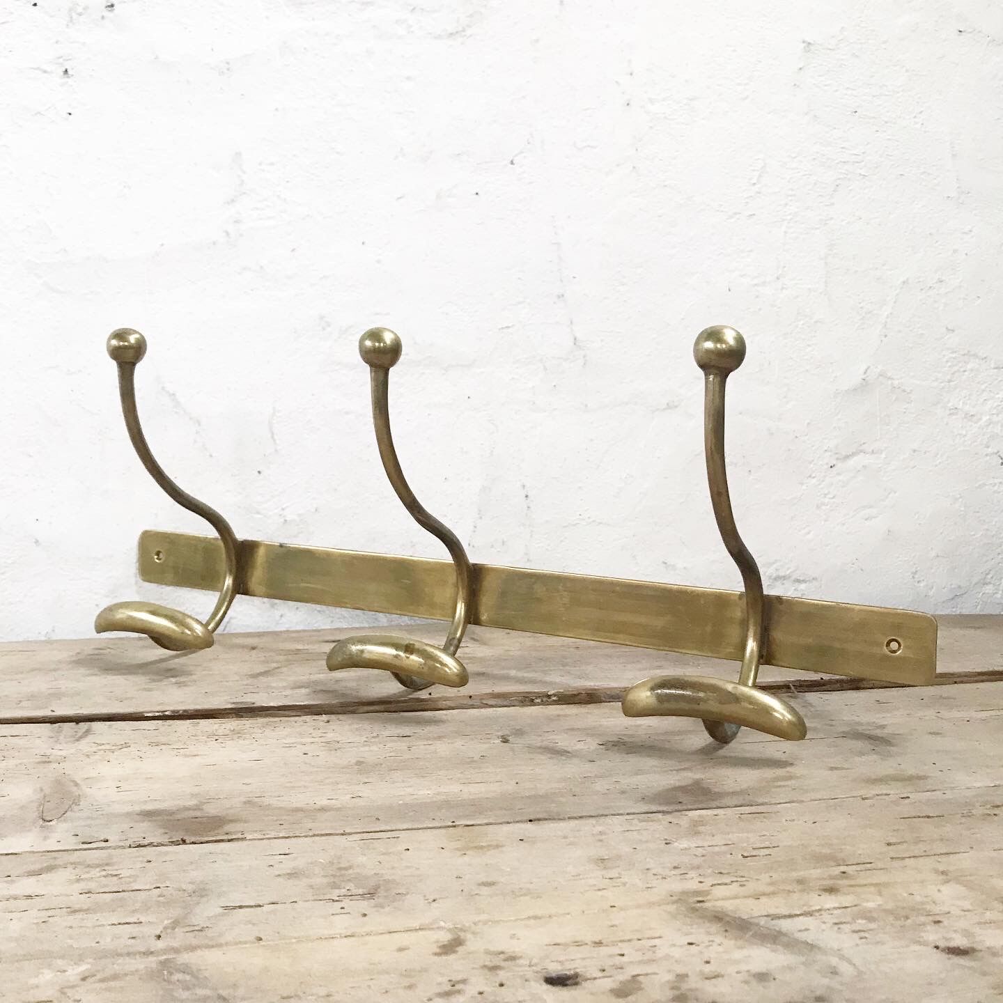 Brass coat rack