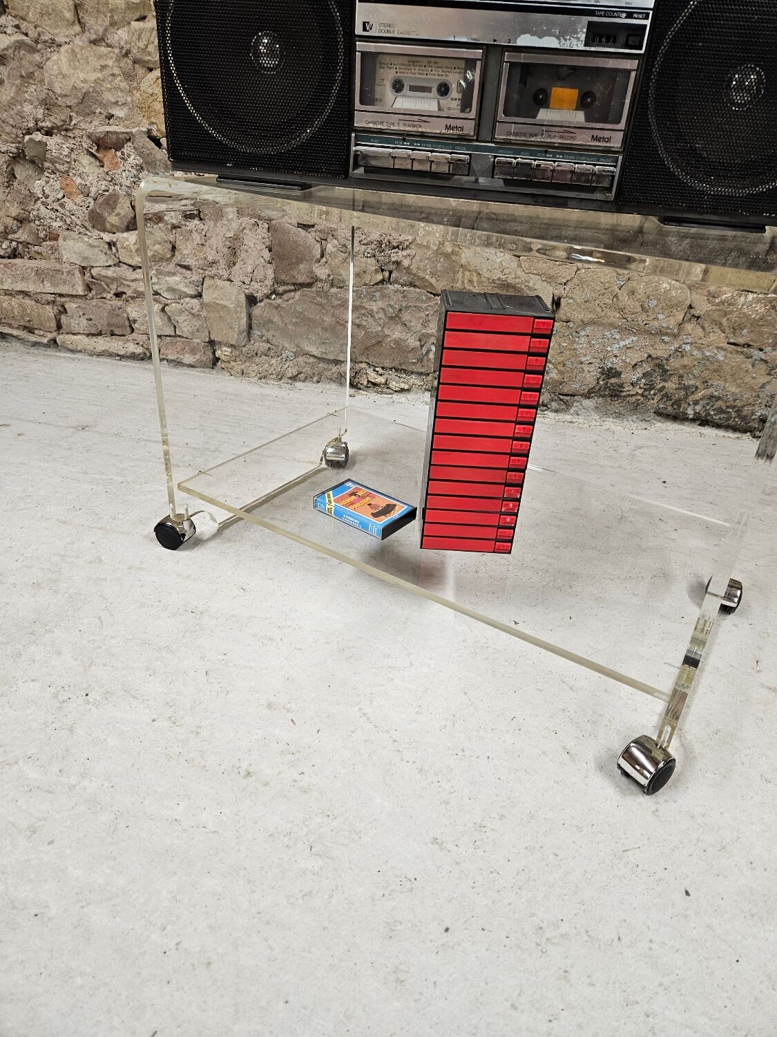 Plexi roulette hifi table 1970"