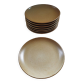 8 Grès Village CNP dessert plates