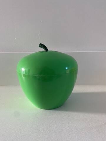 Seau à glace pomme glaçon vintage vert