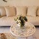 3-seater linen sofa - Natural - Habitat