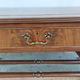 English lion paw desk and lyre armchair, leather, extensions