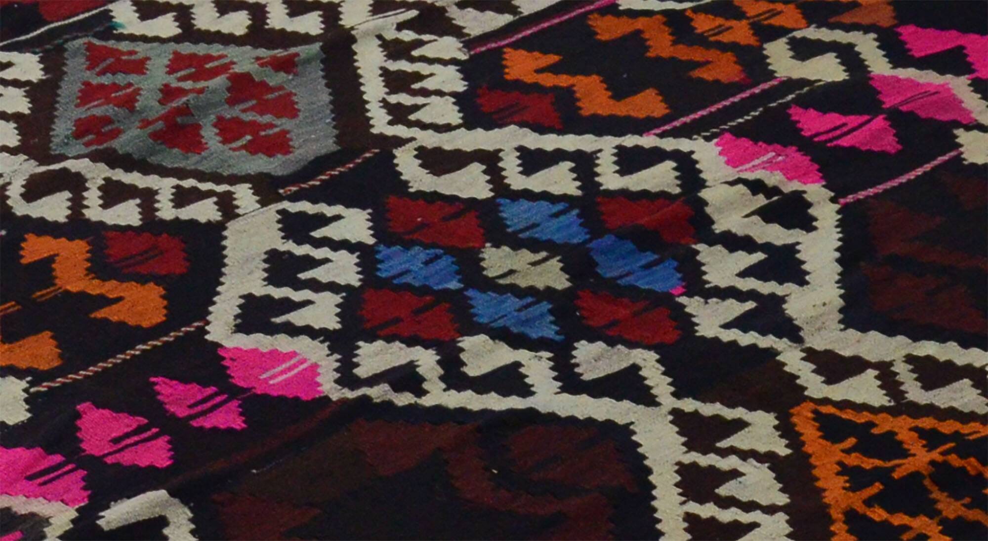 Turkish Kilim Yuruk Vintage 172x245 cm Geometric Motifs