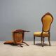 Umbertine chairs in walnut - Italy late 19th century