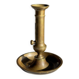 Large adjustable antique gold candlestick H20 D10