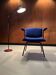 Fully renovated vintage armchair, around 1950.