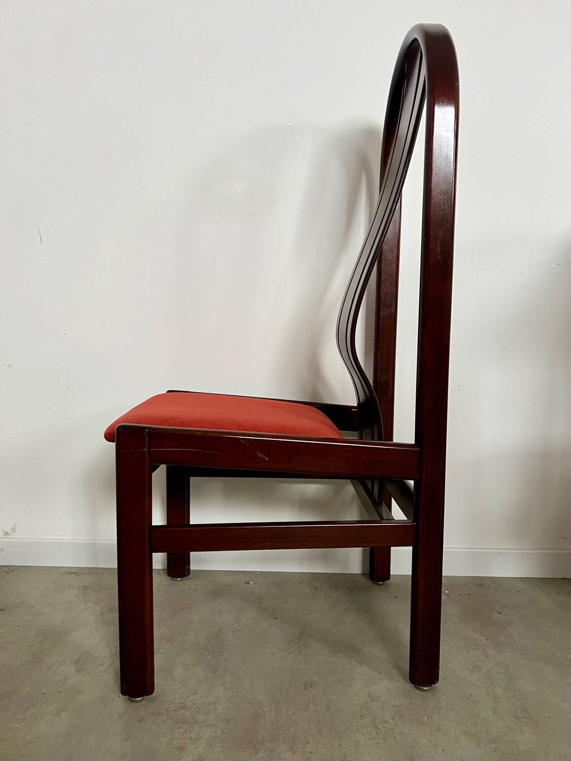 Lot 6 anciennes chaises en bois courbé design italien des années 70 vintage