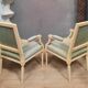 Pair of large Louis XVI style armchairs