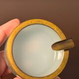 2 opaline ormolu tooth-stick holder & ashtray