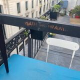 Coffee table with beveled mirrors