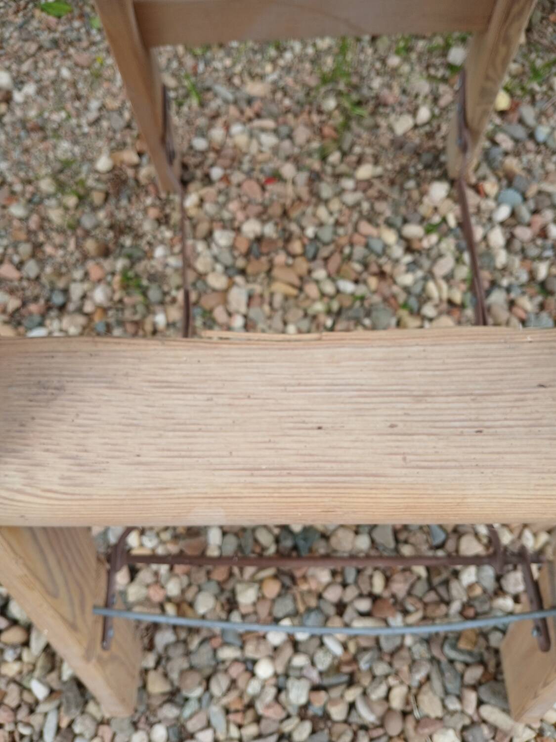 Antique wooden stepladder