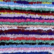Tapis Marocain Boucherouite coloré - 100 x 183 cm