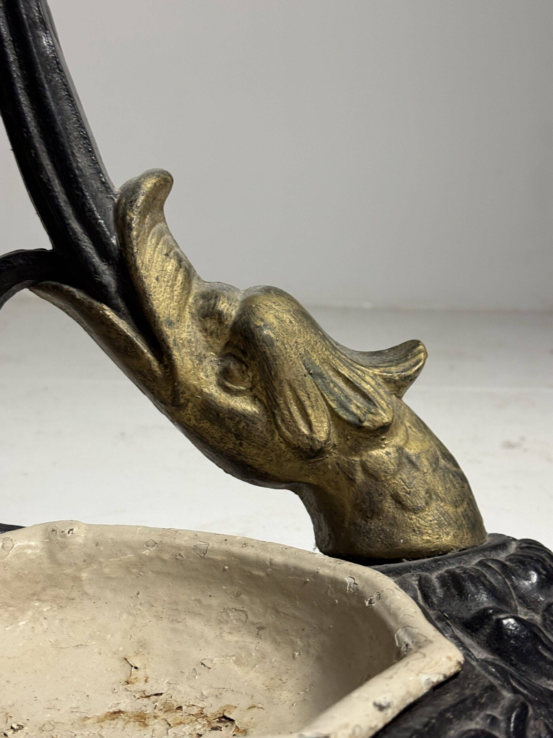 19th century cast iron coat rack