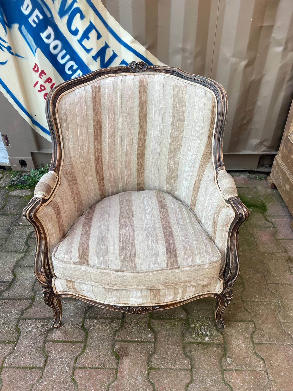 Louis XV style Bergère armchair