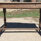 Antique table in natural wood