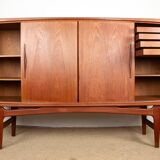 Sideboard, Danish teak Highboard, Ærthoj Jensen and Mølholm Herning 1960