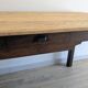 Antique farmhouse table in patinated solid wood - 178 cm