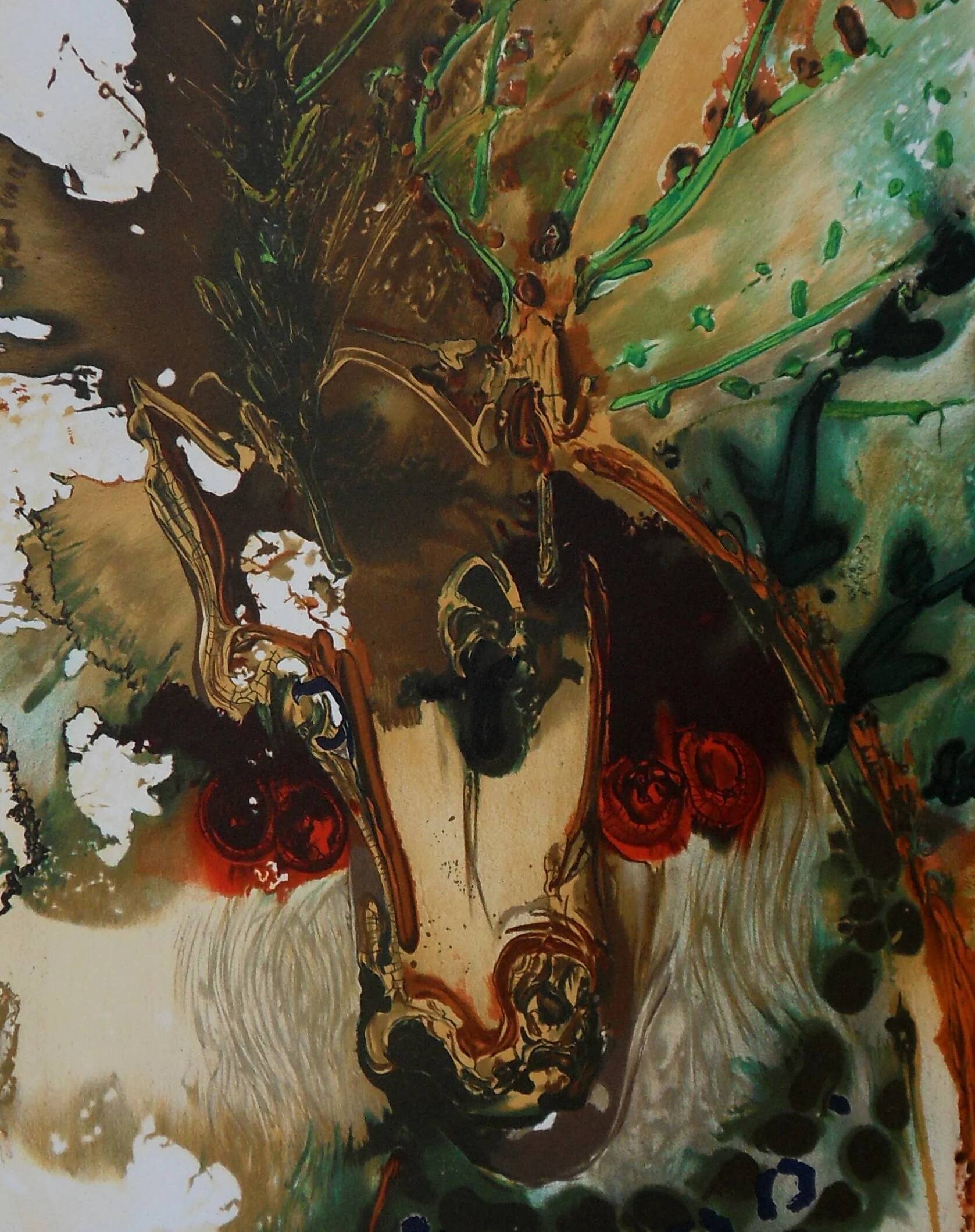 Salvador Dali: Horses, Bucephalus - Signed lithograph