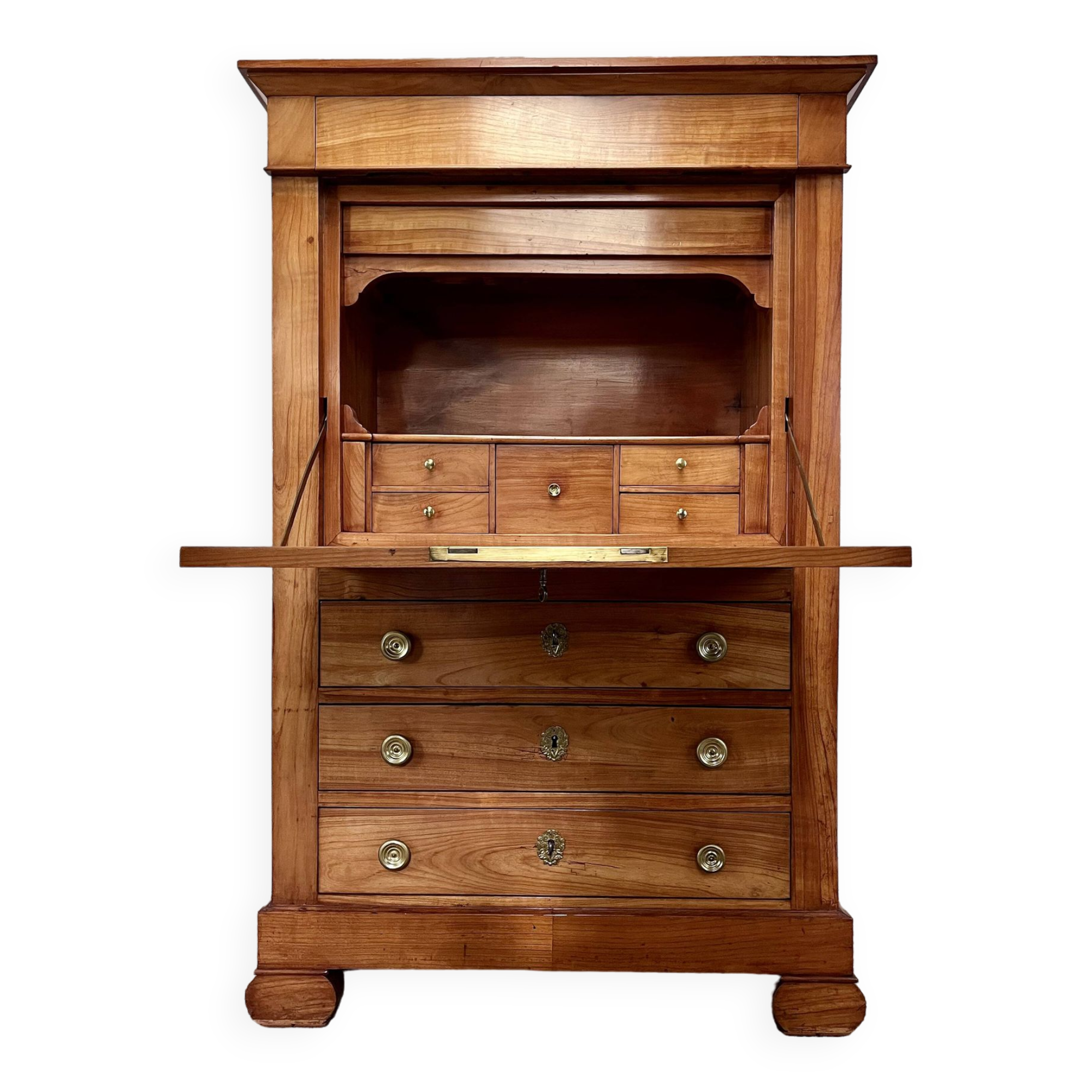 Directory secretary in solid cherry wood