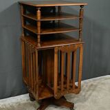Revolving Walnut Bookcase, stamped G.Lancelin – 1900