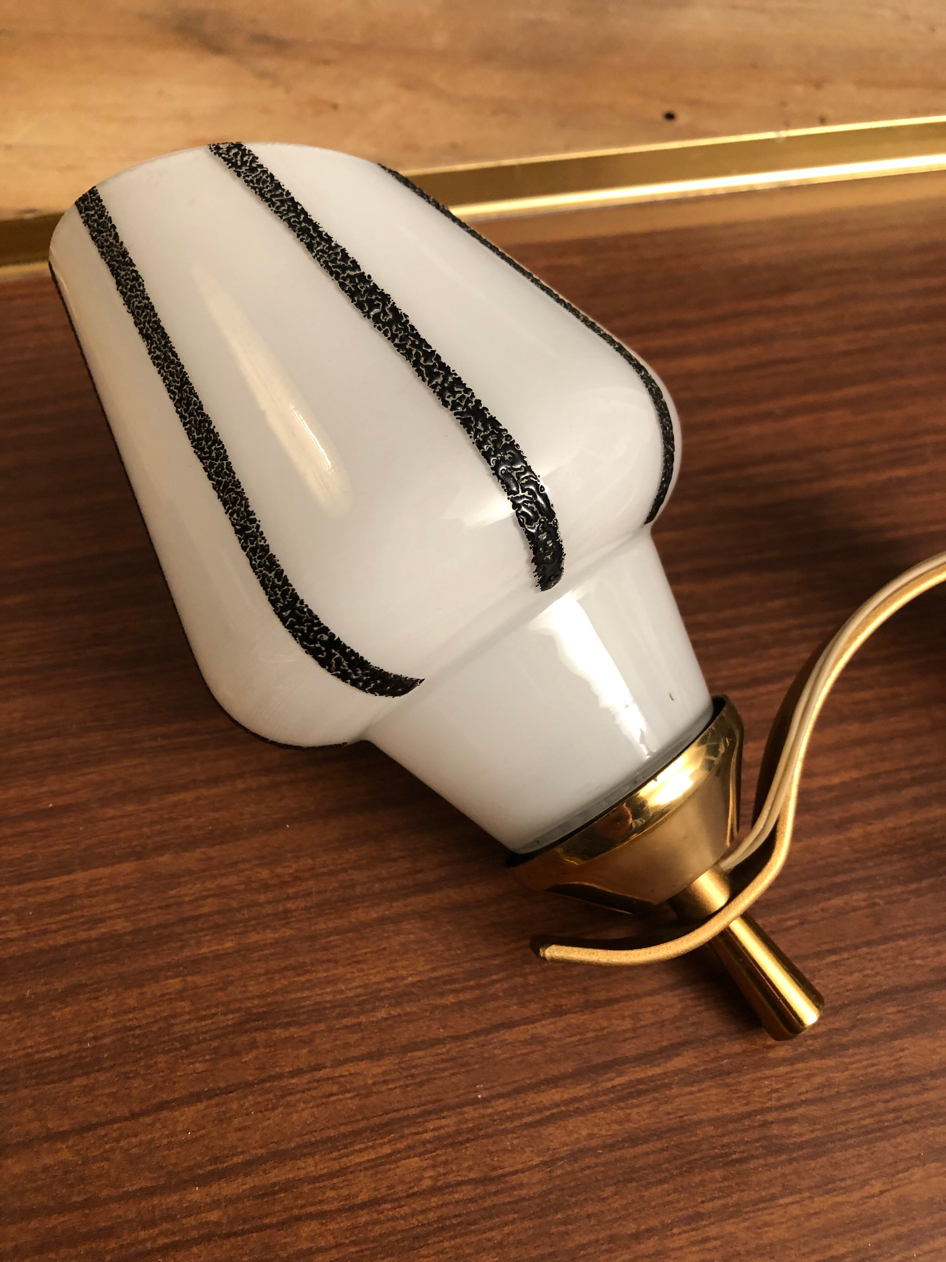 Midcentury vintage brass wall sconce