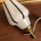 Midcentury vintage brass wall sconce