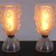 Design set of blown Murano glass table lamps by Barovier & Toso, 1950s