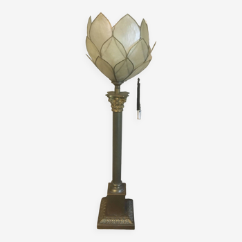 Bronze and mother-of-pearl lamp