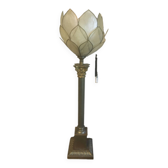 Bronze and mother-of-pearl lamp