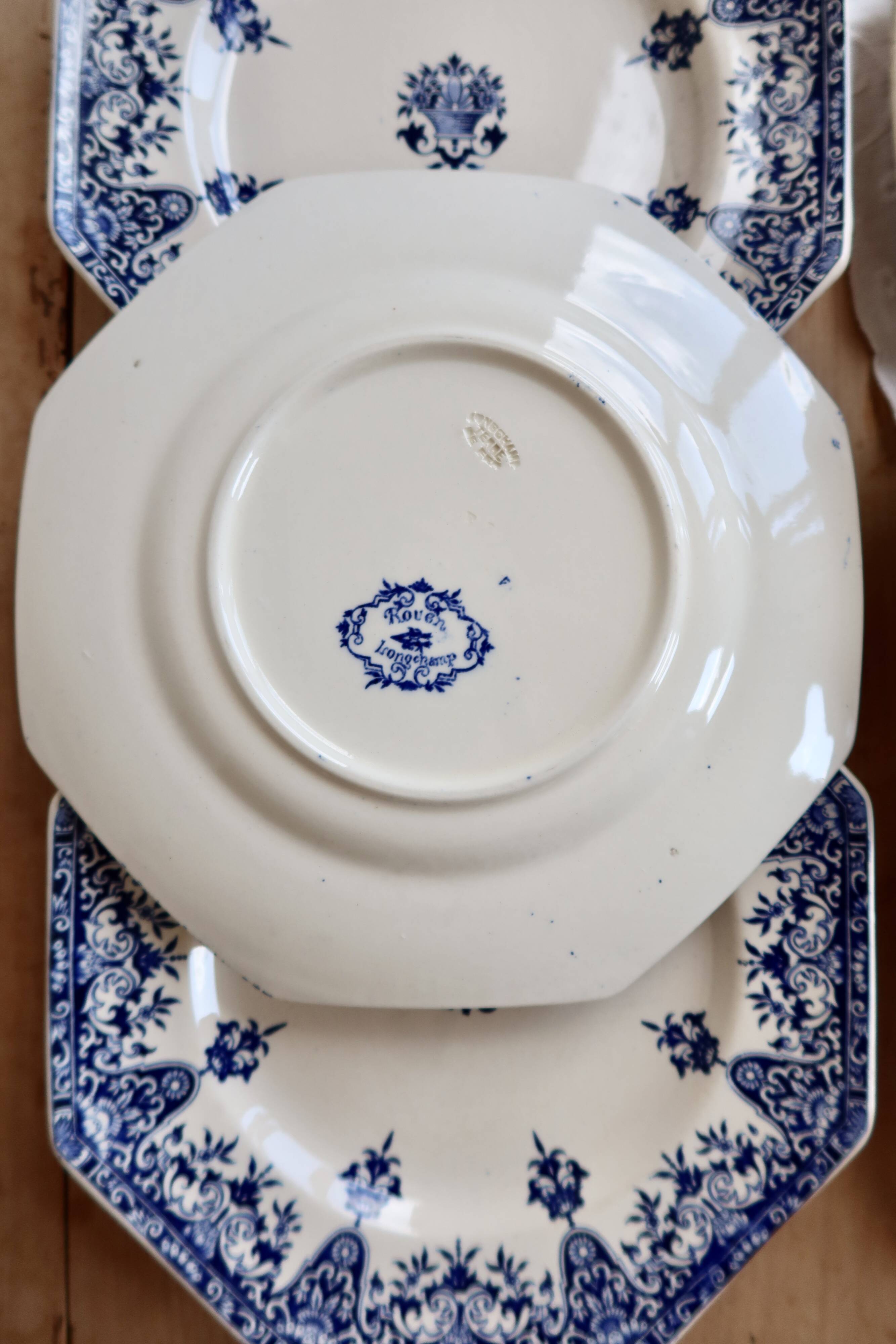 Low iron compote dish Longchamp Rouen 19th century