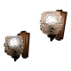 Rare, decorative wall lights by Helena Tynell, Scandinavian/Finnish Modern.