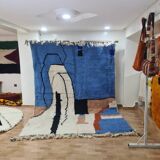 Handmade wool Berber rug 300X200 cm