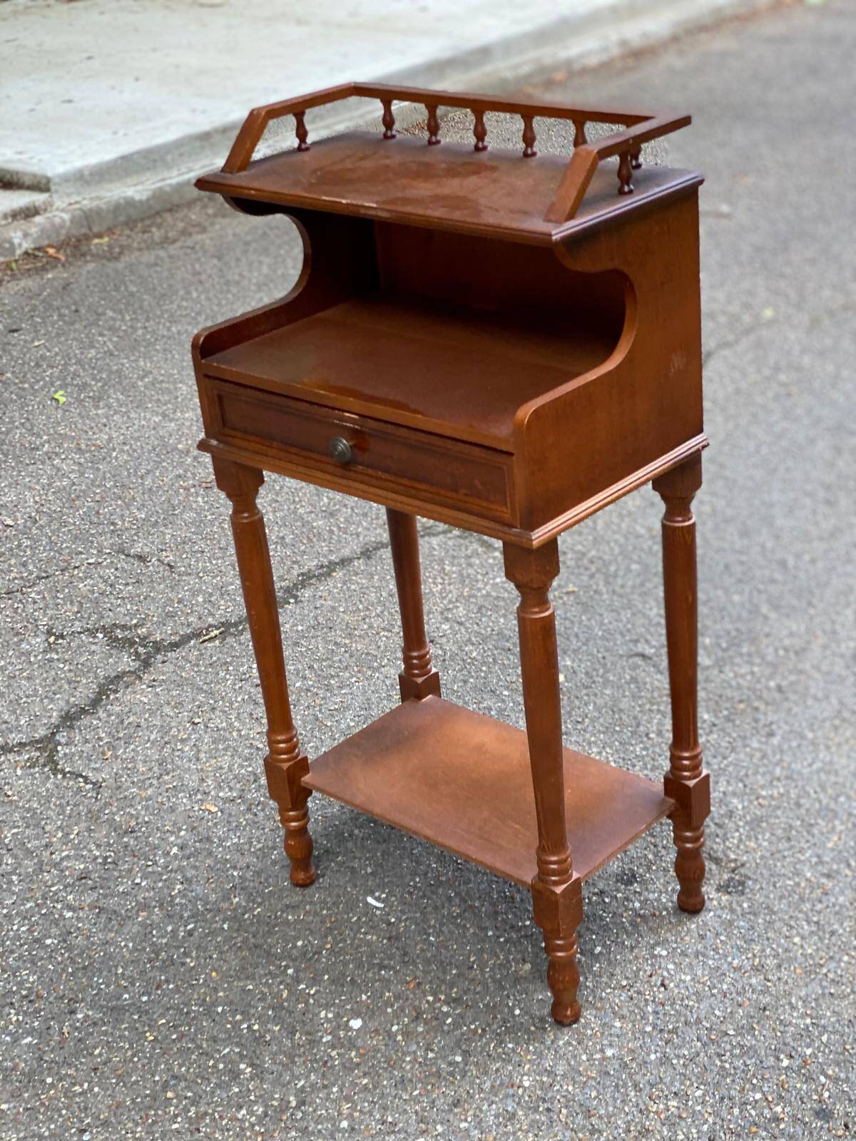 Meuble d'entrée téléphone en bois guéridon table d'appoint